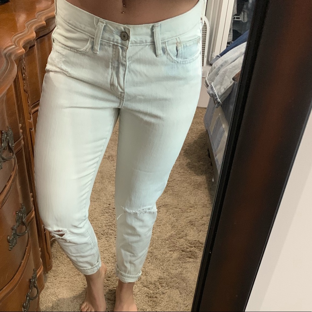 Abercrombie and Fitch boyfriend light jeans